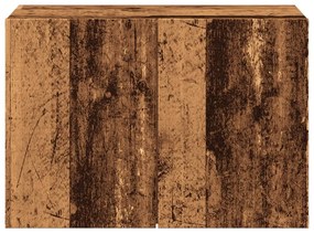 antik fa színű falra szerelhető TV-szekrény 60 x 30 x 41 cm
