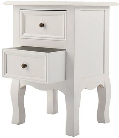 2 darabos éjjeliszekrény szett, fehér