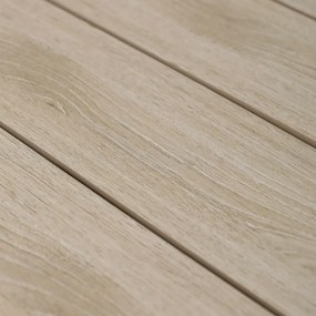 Kerti asztal 110x110 cm, alumínium, polywood, szürke, AZT-S1430 GREY