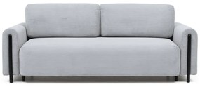 Szürke kordbársony kinyitható-tárolóhelyes kanapé 244 cm Arcadova – ELTAP