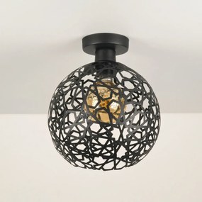 Selcuklu MR-785-M-P fekete fém függőlámpa, Ø25 cm