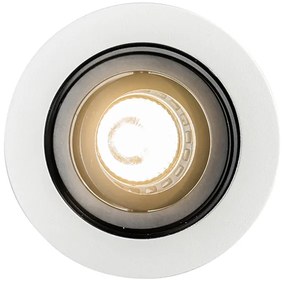 Okos süllyesztett spotlámpa fehér acéllal, Wi-Fi GU10-zel - Rondoo