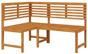 vidaXL tömör akácfa kerti sarokpad 140 cm