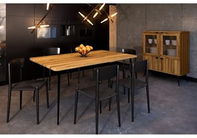 Tölgyfa étkezőasztal 160x90 cm Kula – The Beds