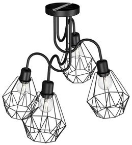 Felületre szerelhető csillár BERGEN 4xE27/60W/230V