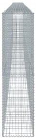 horganyzott vas gabion kosár fedéllel 1200 x 50 x 200 cm