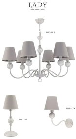 Jupiter 1588 - LY K BI - Fali lámpa LADY E14/40W