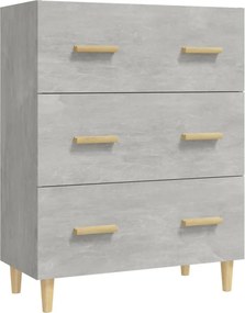 vidaXL betonszürke szerelt fa tálalószekrény 70 x 34 x 90 cm