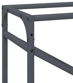 antracitszürke hidegen hengerelt acél tűzifatároló 60x25x100 cm