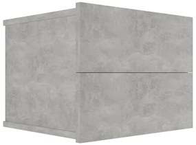 2 db betonszürke szerelt fa éjjeliszekrény 40 x 30 x 30 cm