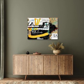 Festmény - Graffiti (üvegen) (70x50 cm)