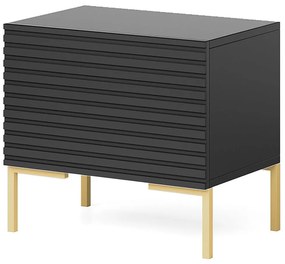 Éjjeliszekrény Lamellito L4 (fekete + arany). 1098838