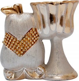 Dekorációs Gyertyatartó Asztalra Kerámia Díszített