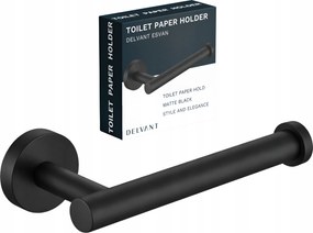 Wc-papír Tartó Fürdőszobai Fém Akasztó Delvant Esvan Fekete