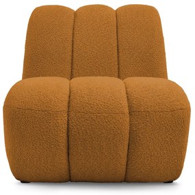 Mustársárga buklé fotel Janissaire – Bobochic Paris