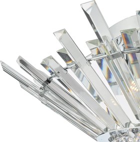 Dar Lighting glamour kristály modern mennyezeti lámpa nimbus króm darnim5050