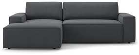 Sötétszürke kinyitható sarokkanapé (bal oldali) Jodie – Micadoni Home