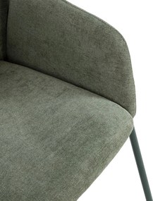 Zöld kárpitozott étkezőfotel szett 2 db-os Aslin – MOME