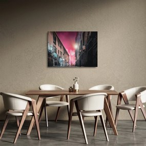 Tűzijáték Marseille-ben (üvegen) (70x50 cm)