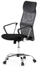 Kancelářská židle, houpací mechanismus, šedá síťovina, KA-E305 GREY