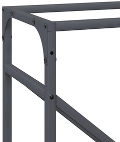 antracitszürke hidegen hengerelt acél tűzifatároló 40x25x100 cm