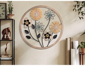 Fém fali dekoráció Floral – Mauro Ferretti