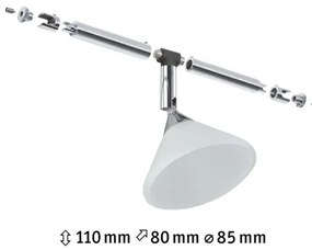 Paulmann 94138 - 1xGU4/10W COLMAR 12V spotlámpa fehér/fényes króm