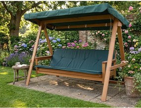 Zöld fa kerti hintaágy Vegas Lux - Rojaplast