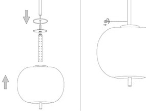 Ideal Lux - Pótló lámpaernyő UMILE csillárhoz, átmérő 30 cm, fehér