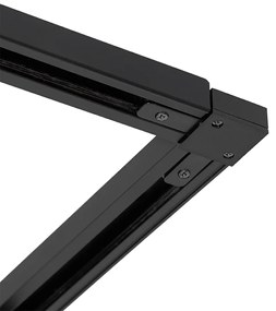 Ipari sínrendszer fekete 5 spotlámpával, 1 fázisú - Suplux