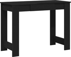 vidaXL fekete szerelt fa íróasztal 100x45x75 cm