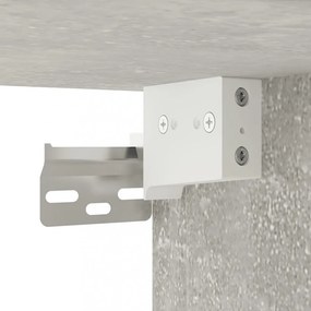 2 db betonszürke fali TV-szekrény 40x34,5x40 cm