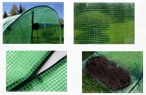 Kerti fóliaház/fóliasátor 2x4,5 m UV szűrővel PREMIUM