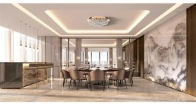 Searchlight 3408-8GO - HANNA mennyezeti lámpa 8xG9/33W/230V