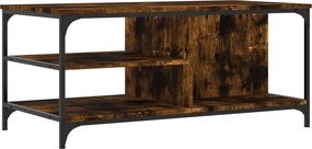 vidaXL füstös tölgy színű fatermék dohányzóasztal 100 x 50 x 45 cm