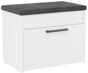 Parma cipősszekrény üléssel és tárolóval, fehér