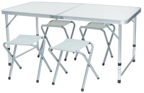 Kemping asztal 4 székkel