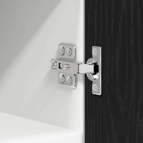 Függő szekrény Riga 2 pcs Fekete tölgy és fehér 30 x 31 x 40 cm