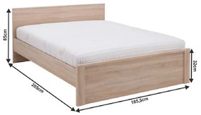 Franciaágy 160 cm Rihana Typ 8. 794451