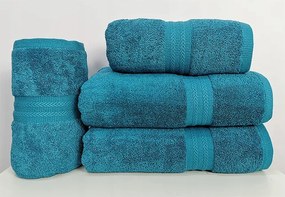 Figo törölköző tengeri 50x100 sötét türkiz vastag nedvszívó puha kellemes