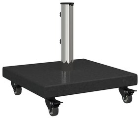 Kerekes Napernyő Talp Ø38/48mm Rúd Fekete Gránit 30 kg Négyzet