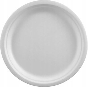 Aku Tányér fehér kerek nagy biológiailag lebomló 26cm 50 db