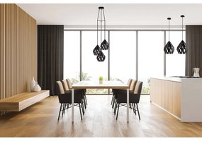 Fekete függőlámpa fém búrával ø 31 cm CARLTON 1 – EGLO