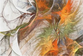 Dekoratív fali tapéta 3D hatással Absztrakt kaleidoszkóp 152x104 Ragasztó