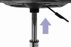 AKCIÓ Szürke-fehér irodai szék AVOLA ökobőrből II. osztály