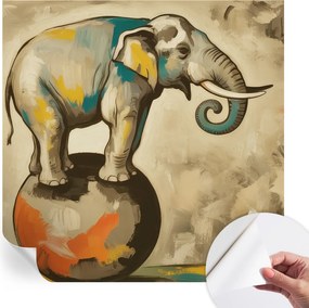 Dekoratív öntapadós fotótapéta irodába Absztrakt elefánt 250x250 cm