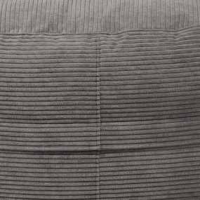 Fekete kordbársony babzsákfotel Roll 135 – SLOWDOWN