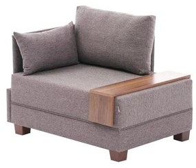 TULA barna, balos sarokfotel