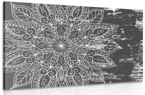 Kép Mandala textúra fekete fehérben