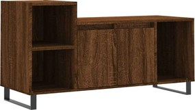 vidaXL barna tölgyszínű szerelt fa TV-szekrény 100x35x55 cm